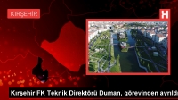 Kırşehir FK Teknik Yöneticisi Ahmet Duman Misyondan Ayrıldı